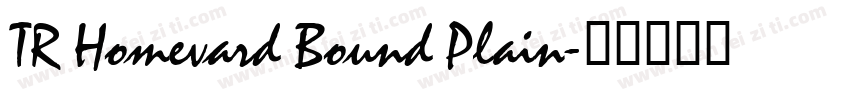 TR Homevard Bound Plain字体转换